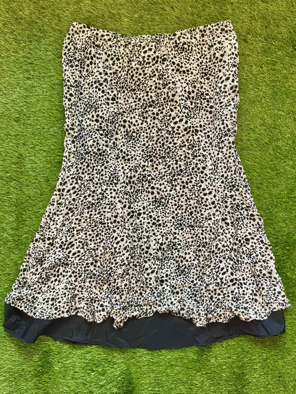 JM Collection Animal Print Midi Skirt Size 14